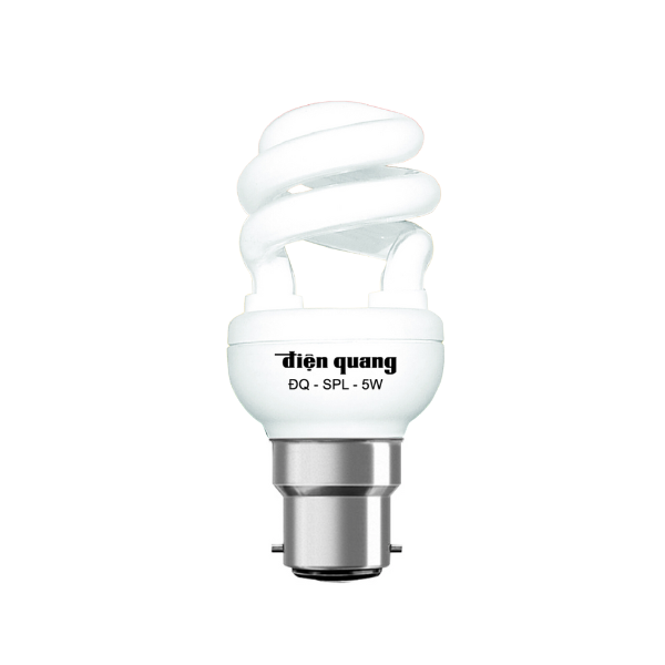 Đèn Compact xoắn 5W đuôi B22 Ánh sáng trắng Điện Quang (ĐQ-SPL-T3)