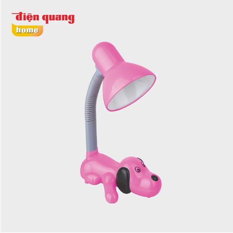 Đèn bàn Điện Quang ĐQ DKL06 ( kiểu con chó, màu hồng )