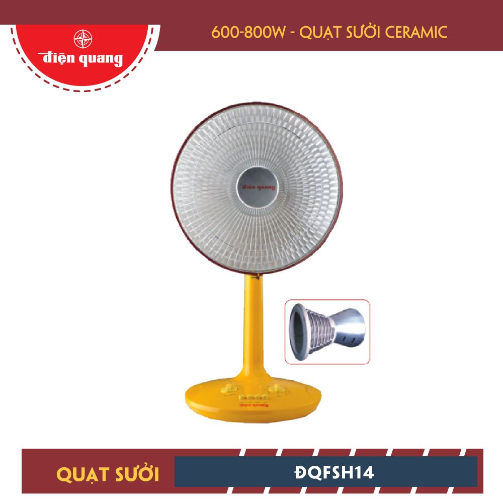Quạt Điện Quang ĐQFSH14 (Quạt sưởi ceramic )