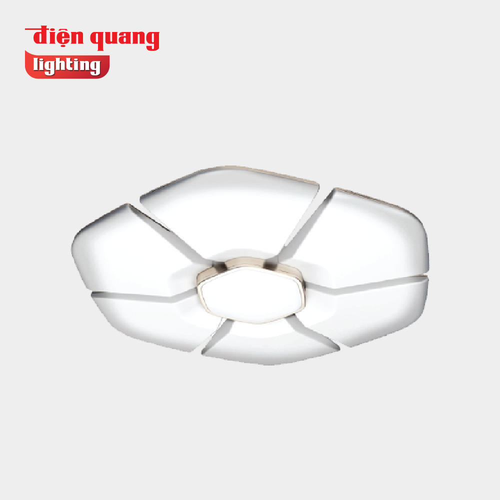 Bô đèn LED ốp trần cao cấp Điện Quang ĐQ LEDCCL06 108Dim ( 108w D800mm điều khiển độ sáng và màu bằng remote )