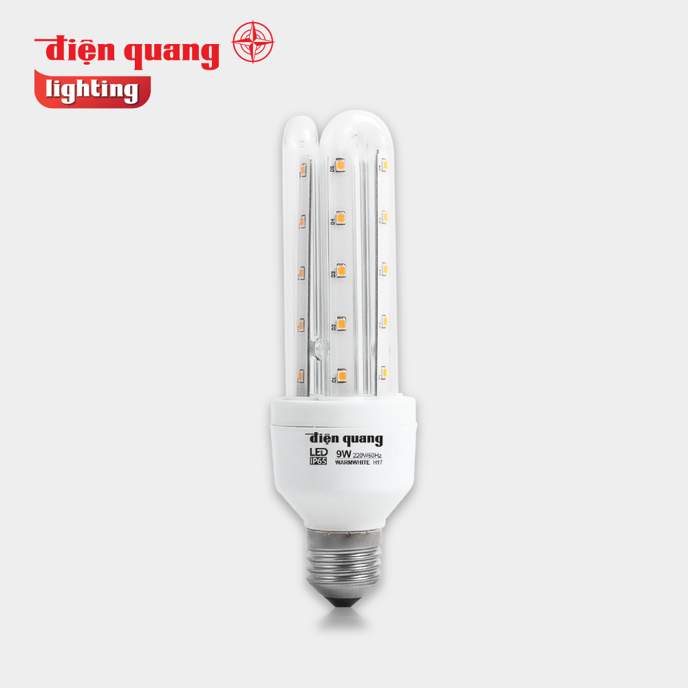 Đèn LED Compact Điện Quang ĐQ LEDCP01 09727AW ( 9W, Warmwhite, chống ẩm )