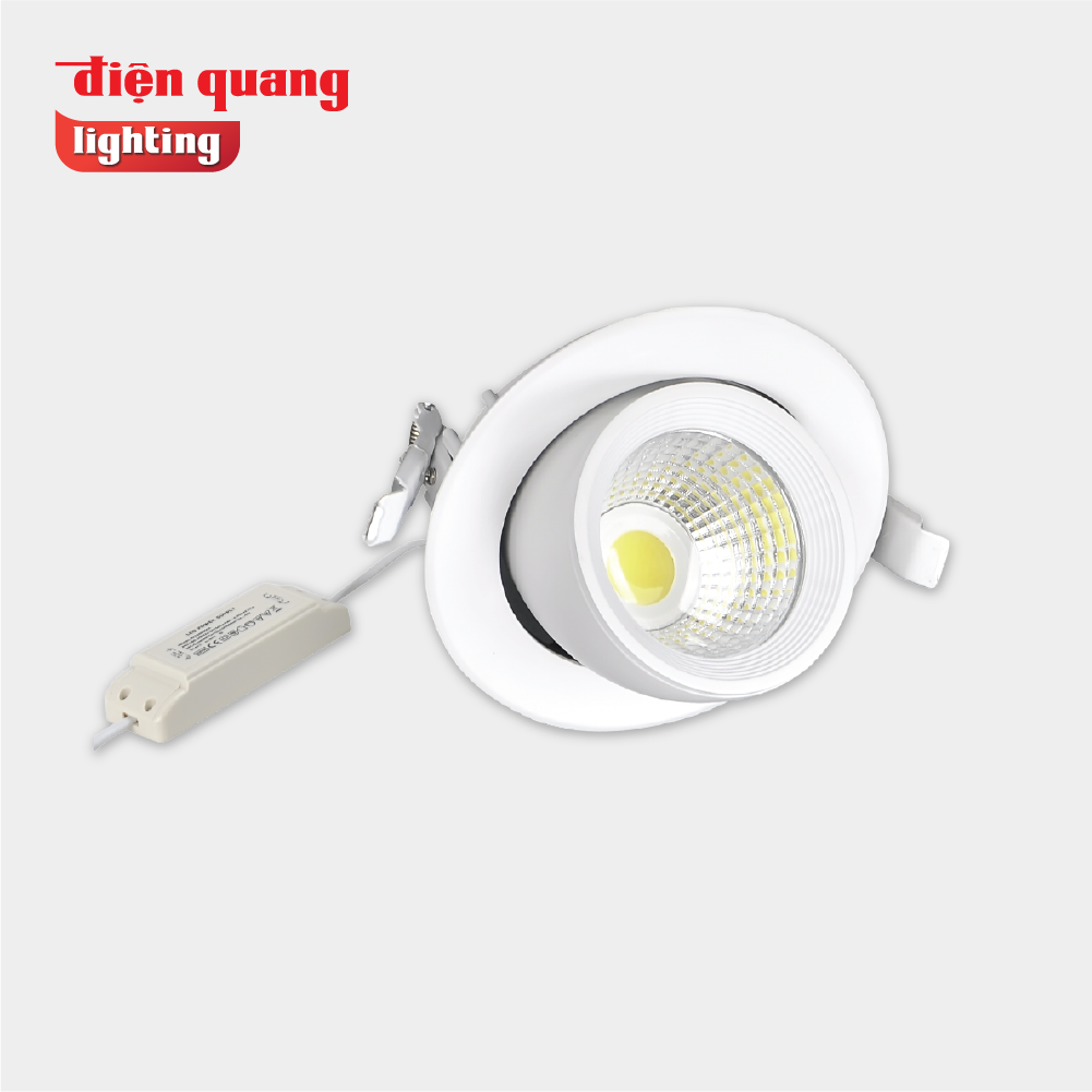 Bộ đèn LED chiếu điểm âm trần Điện Quang ĐQ LEDRSL03 20727 ( 20W, warmwhite )