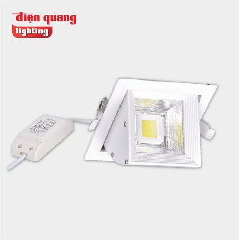 Bộ đèn LED chiếu điểm âm trần Điện Quang ĐQ LEDRSL07 20727 ( 20W, warmwhite )