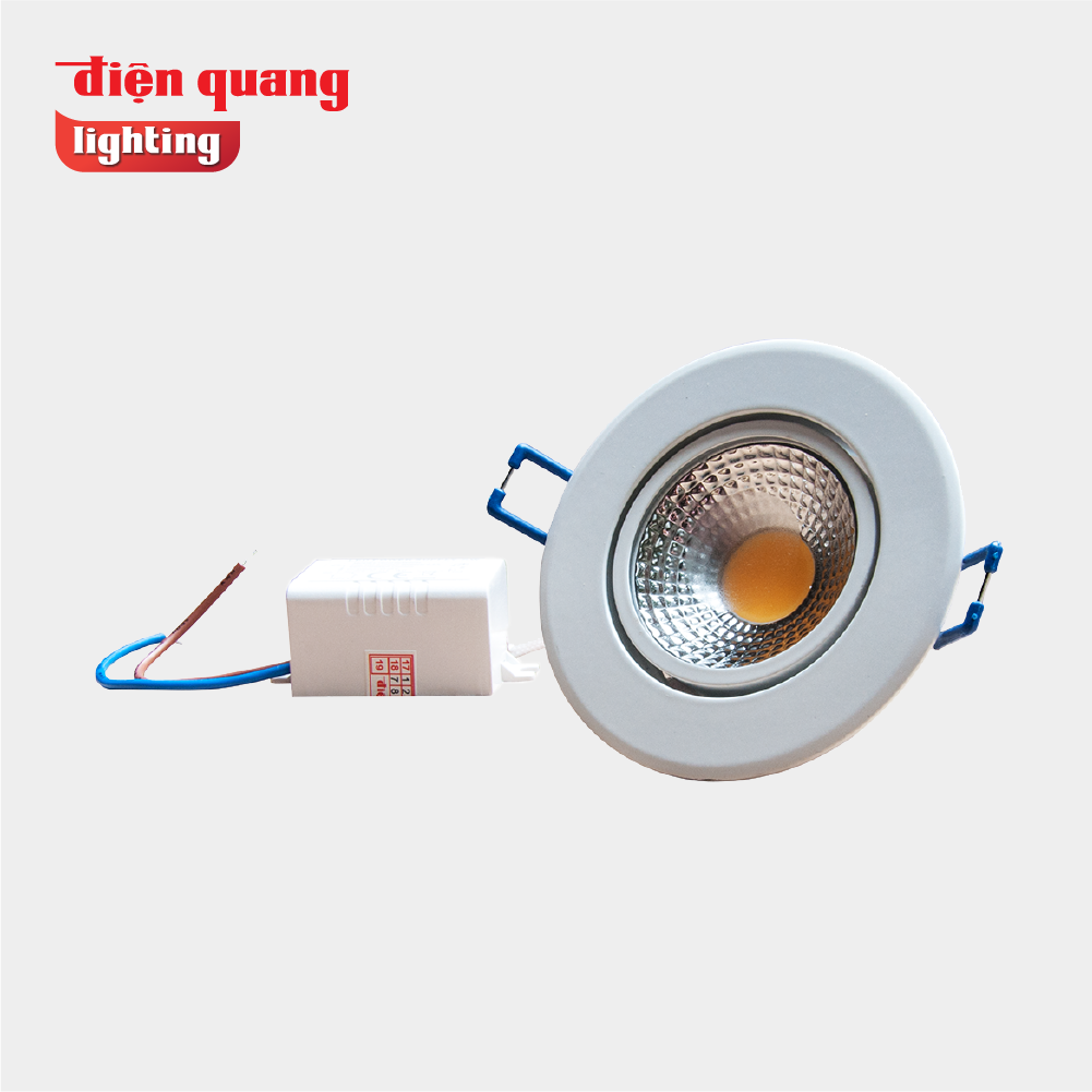 Bộ đèn LED chiếu điểm Điện Quang ĐQ LEDRSL15 07730 ( 7W warmwhite 15Deg )