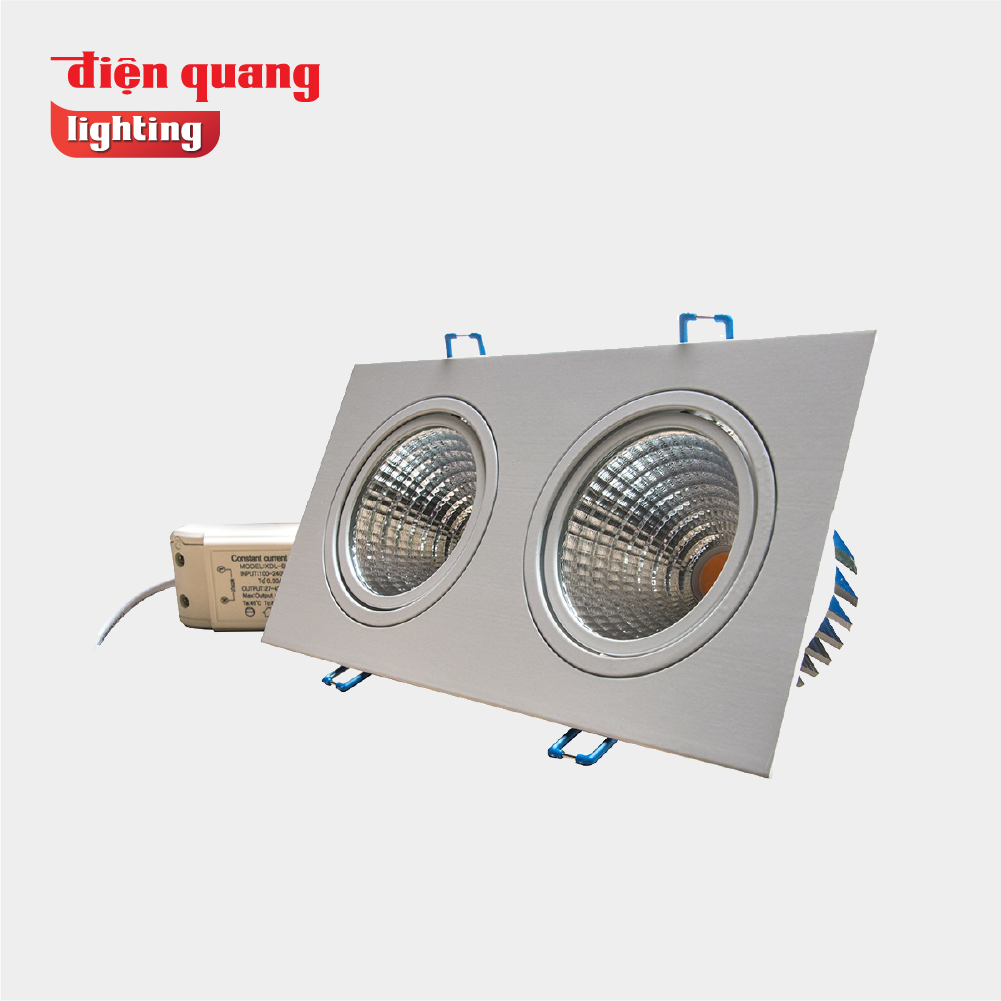 Bộ đèn LED chiếu điểm Điện Quang ĐQ LEDRSL20 20730 DU10x2 ( 20W, 3000K )