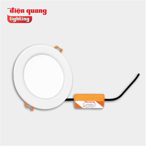 Bộ đèn LED downlight Điện Quang ĐQ LRD07 (Ø90, Ánh sáng trắng, 3.5inch, bầu kín)