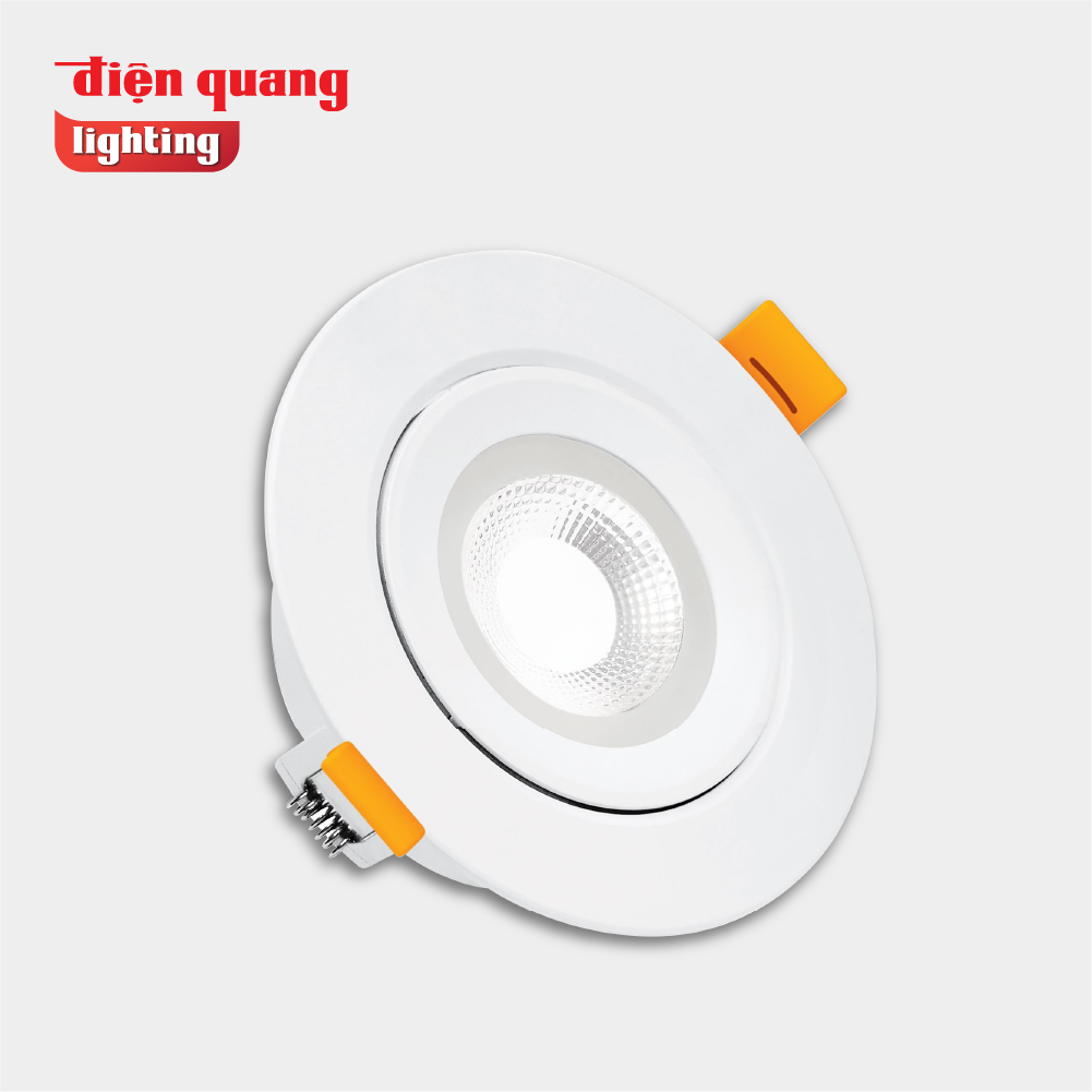 Bộ đèn LED downlight Điện Quang ĐQ LRD10 05765 75 ( 5W daylight, tròn, Φ75 )
