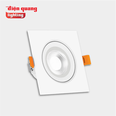 Bộ đèn LED downlight Điện Quang ĐQ LRD11 03765 75 ( 3W daylight, vuông, Φ75 )