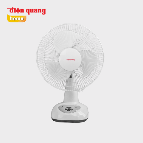 Quạt sạc Điện Quang ĐQ RF01 W ( Màu trắng, có đèn ngủ ) - Quạt sạc 9 mức gió, tự ngắt khi sạc đầy, tích hợp đèn ngủ và hẹn giờ