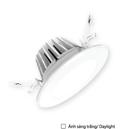 Bộ đèn LED Downlight ĐQ LRD04 09740 115 (9W coowhite 4,5inch)