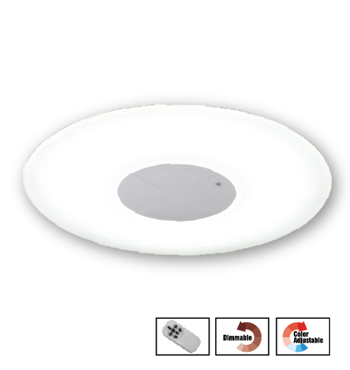 Đèn ốp trần Điện Quang ĐQ SCL01 21219OP (Kiểu tròn phẳng, mặt mica sữa, 21W, D 219 mm)