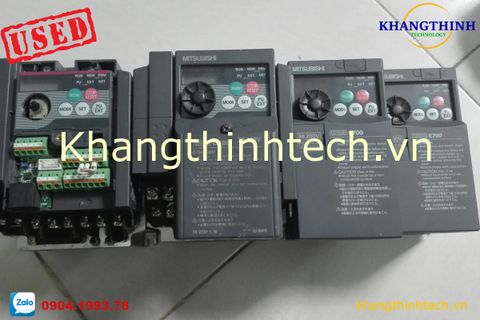  E700-0.2K-0.4K-0.75k-1.5K-2.2K-3.7K-BIẾN TẦN MITSUBISHI CŨ 