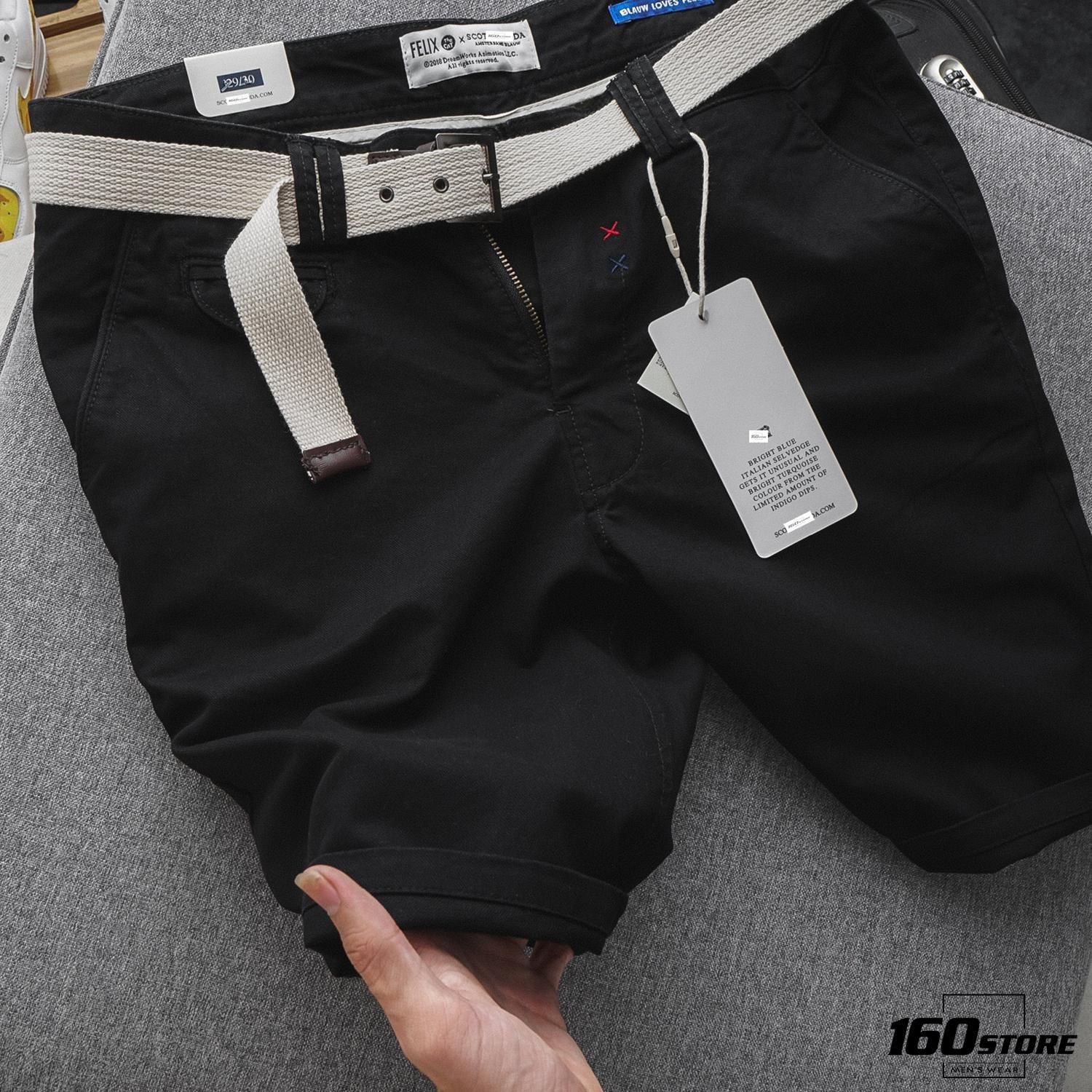 Quần short kaki S0DA w belt