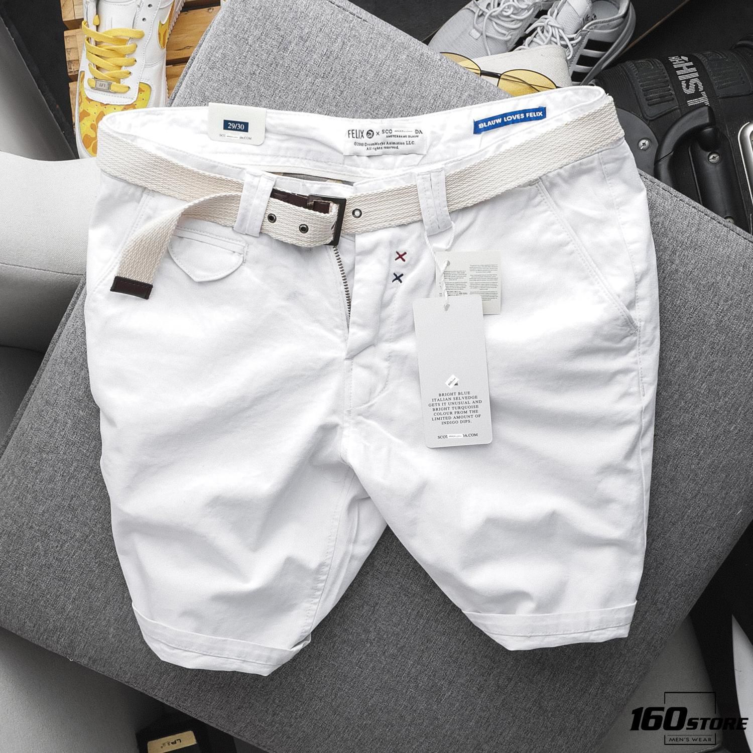 Quần short kaki S0DA w belt