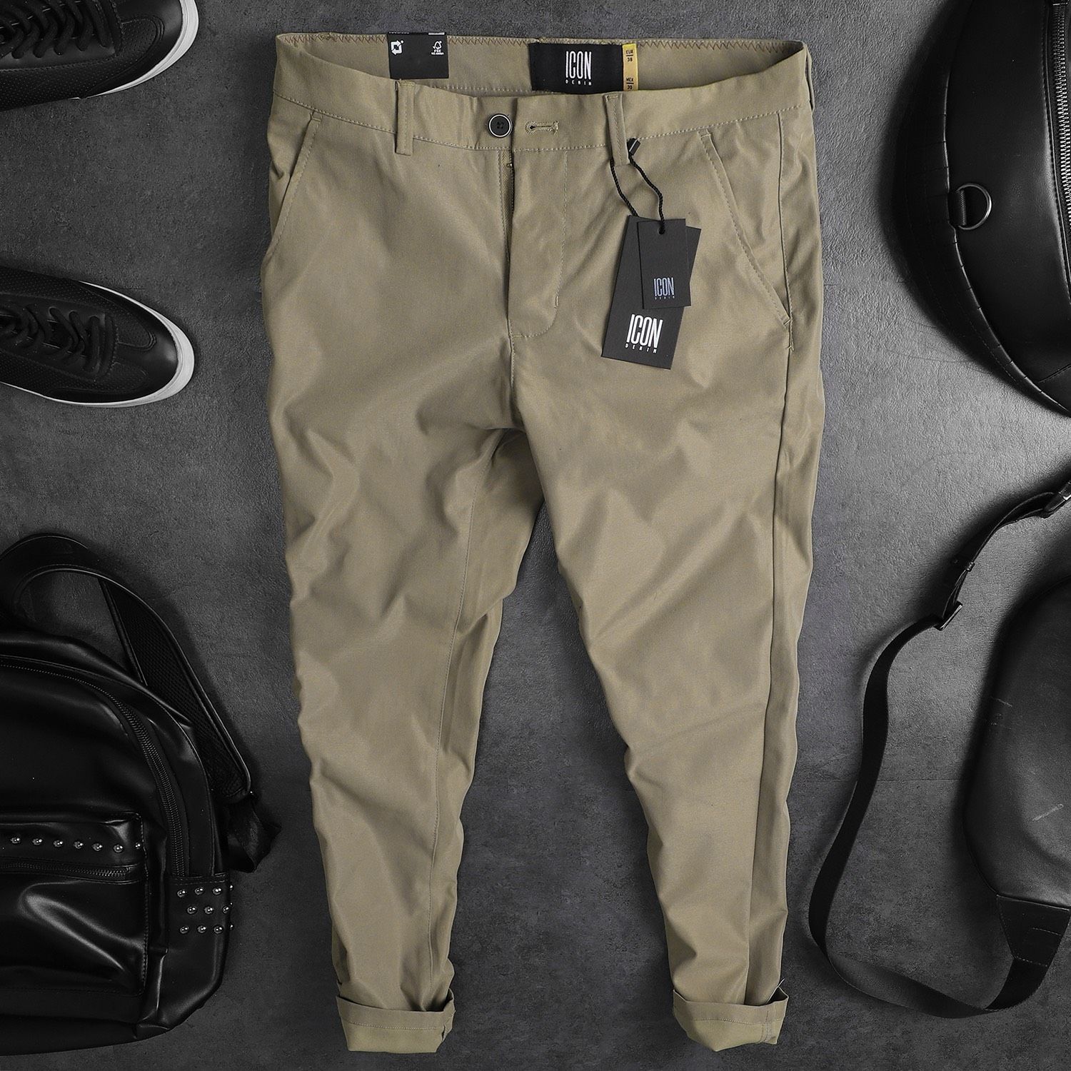 Quần kaki ICON DENIM slim fw19