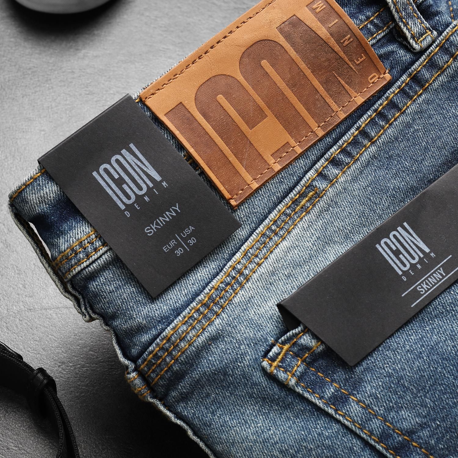 Quần jean ICON DENIM wash skinny