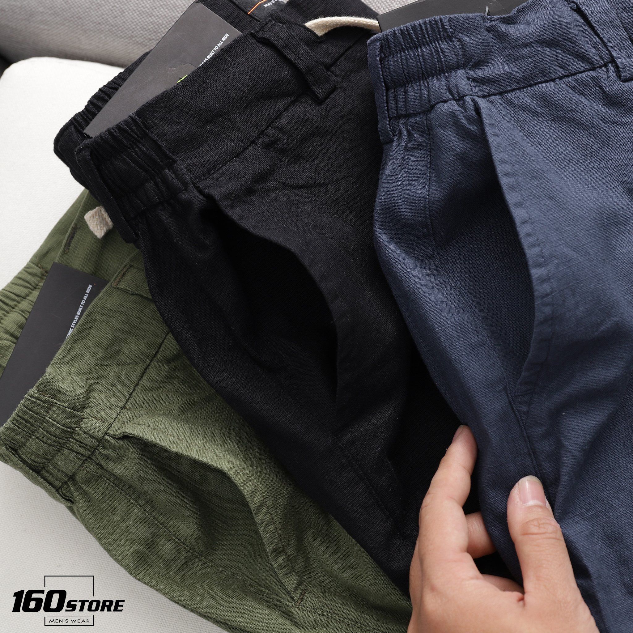 Quần dài linen lưng thun NOMOUS ESSENTIALS slim