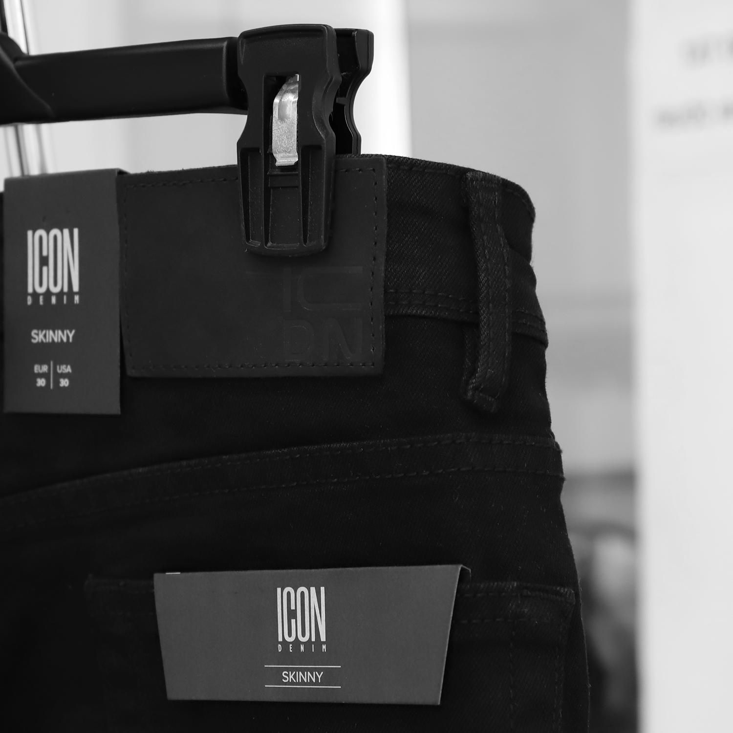 Quần short jean ICON DENIM black v2