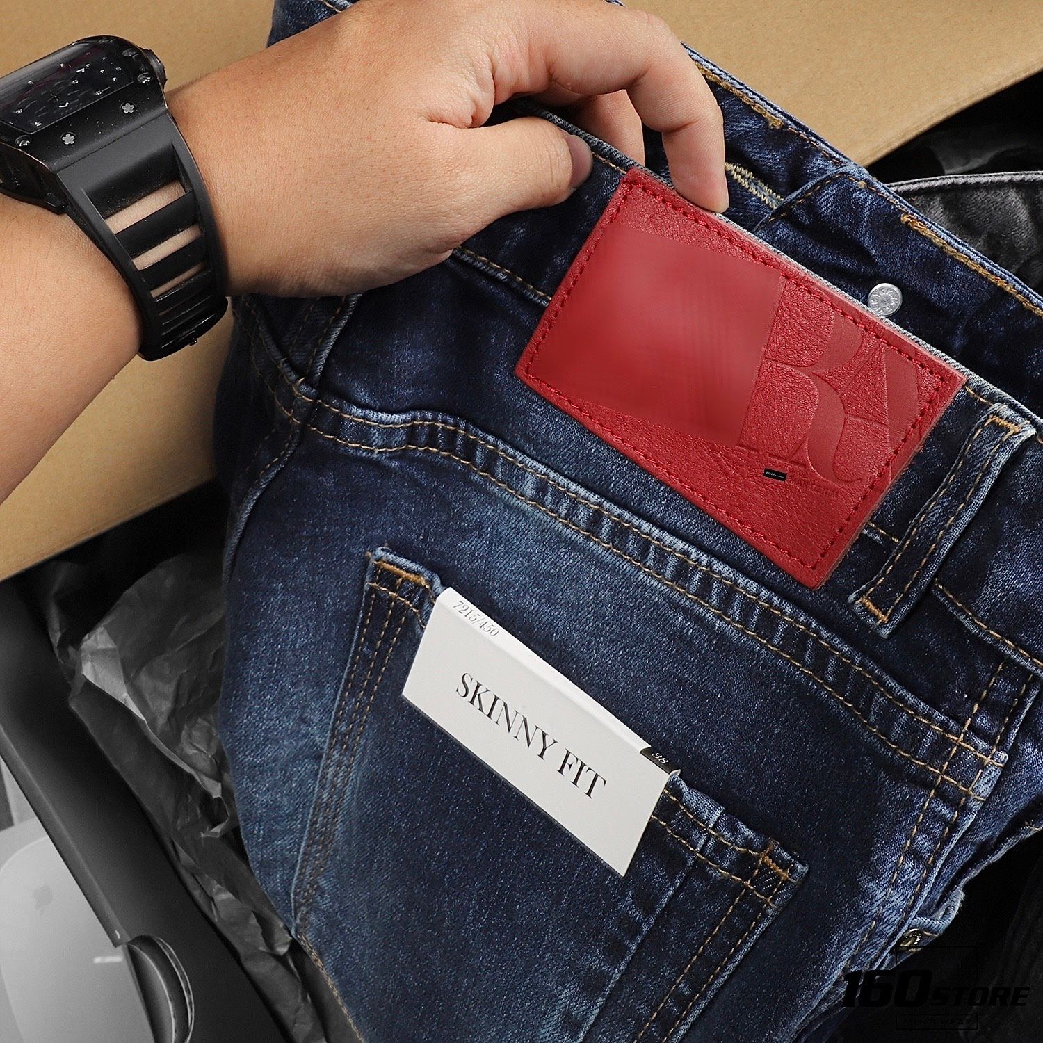 Quần jean ZRA blue ripped