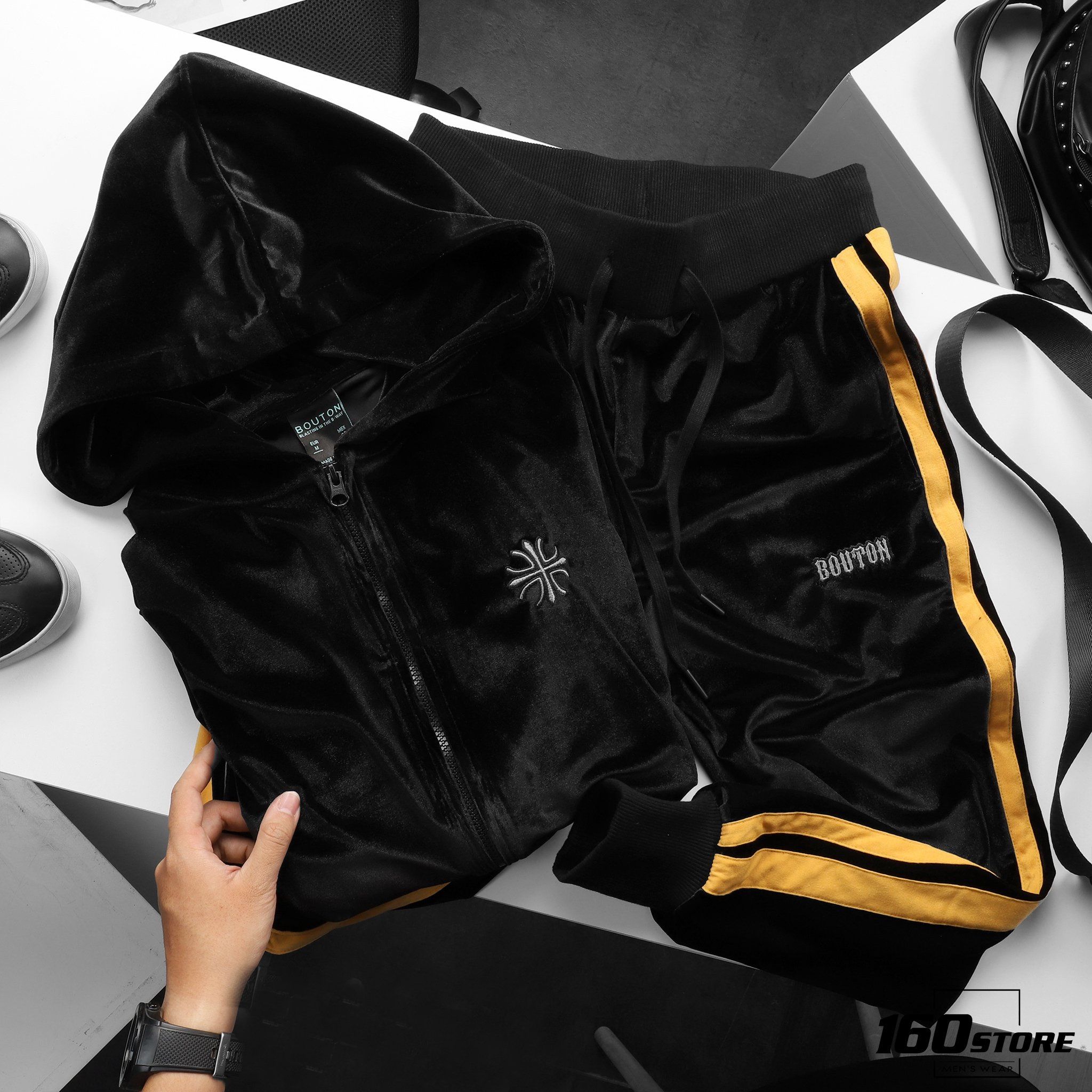 Quần Jogger BOUTON nhung