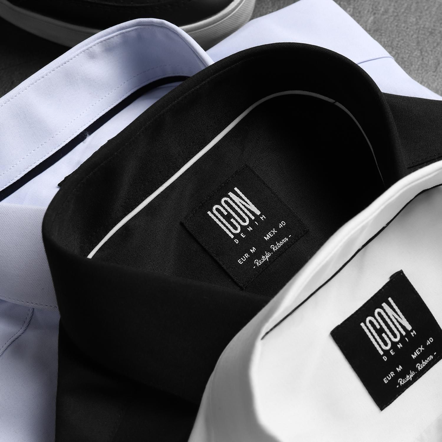 Áo sơmi ICON DENIM phối viền cổ