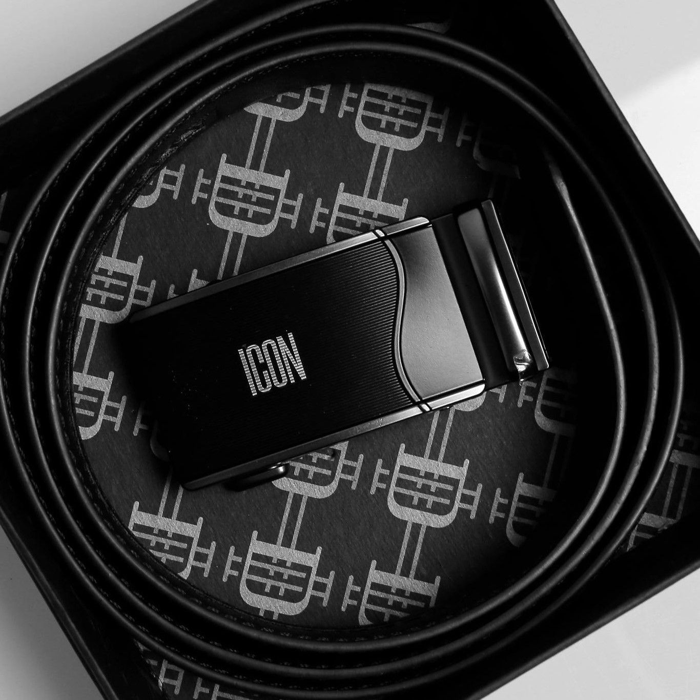 Thắt lưng ICON DENIM Black Ashlar