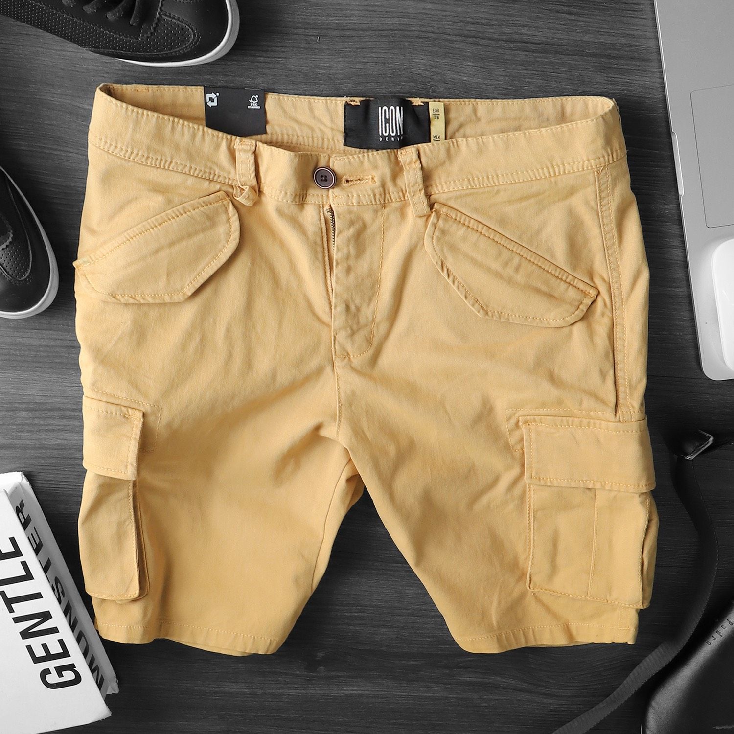 Quần short ICON DENIM túi hộp ss20
