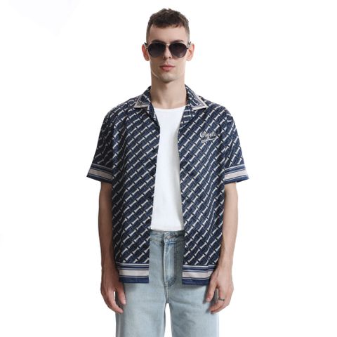 Áo Sơmi Cuban ICONDENIM 3D ID Pattern