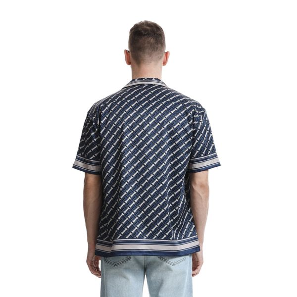 Áo Sơmi Cuban ICONDENIM 3D ID Pattern