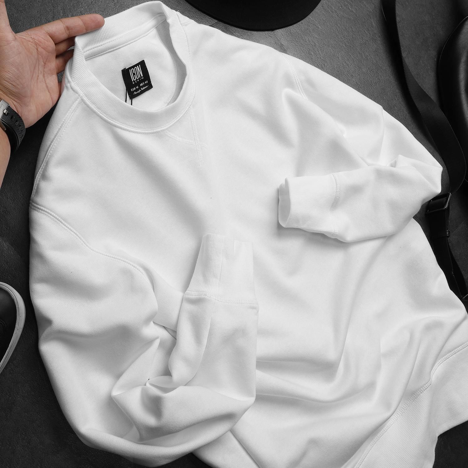 Áo nỉ (sweatshirt) ICON DENIM basic ss19