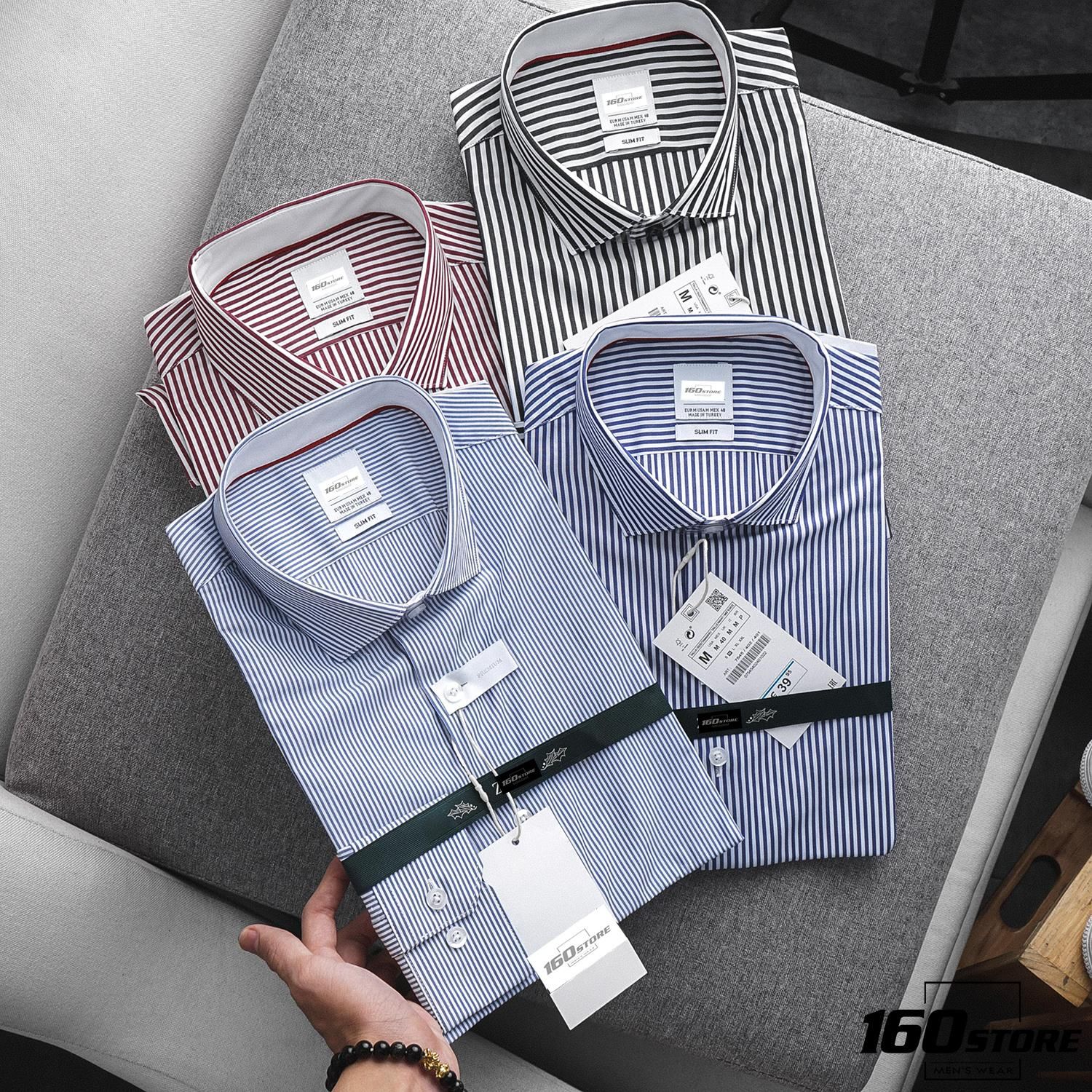 Áo sơmi kẻ sọc ZRA Slim fit