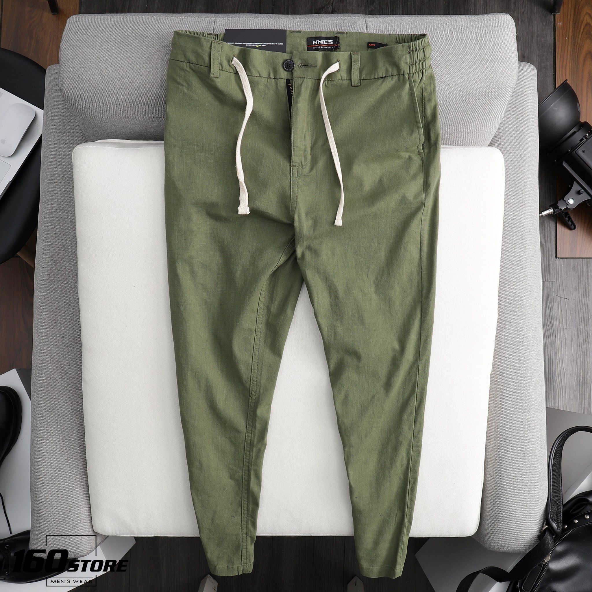 Quần dài linen lưng thun NOMOUS ESSENTIALS slim
