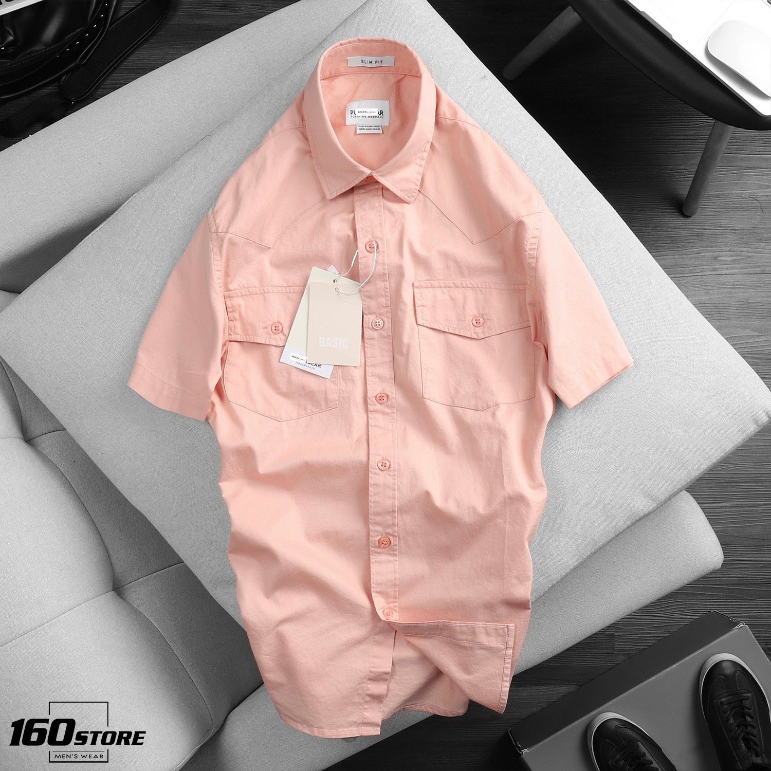 Áo sơmi tay ngắn P.B Slim fit