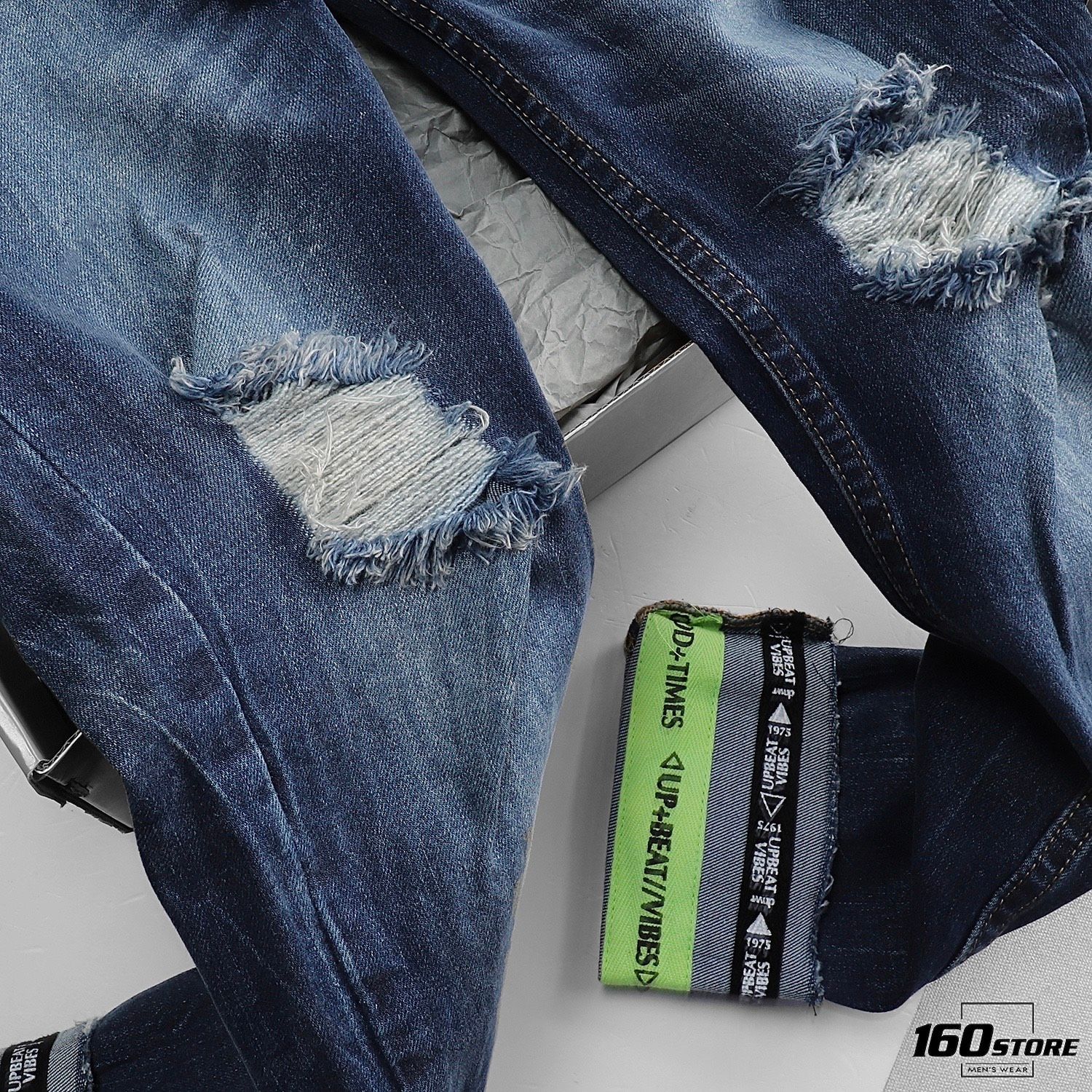 Quần jean ZRA blue ripped