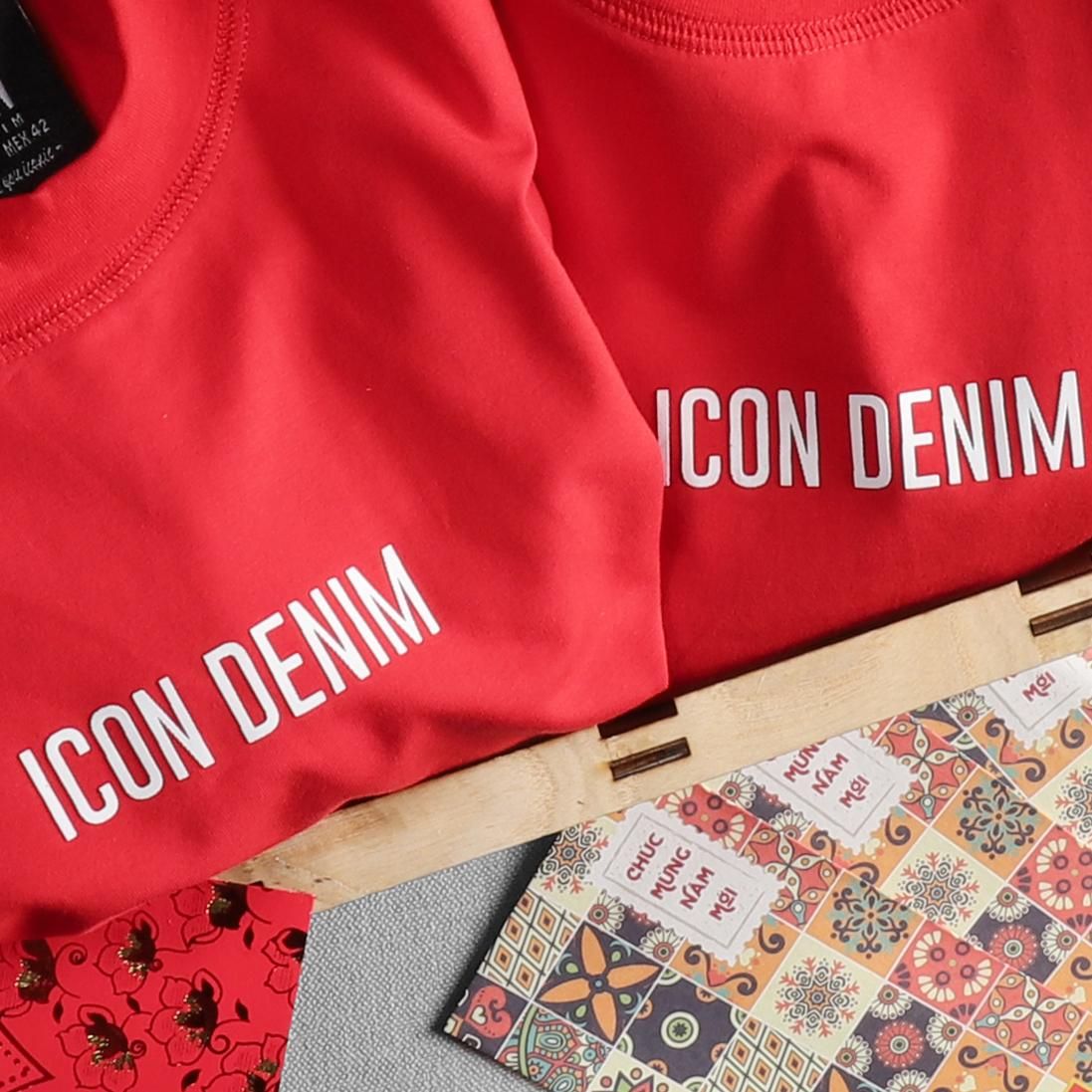 Áo thun ICON DENIM w logo