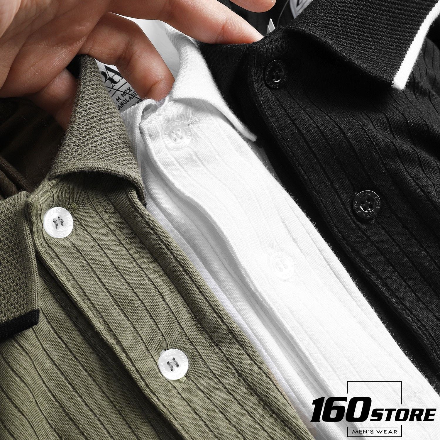 Áo polo ZRA viền cổ