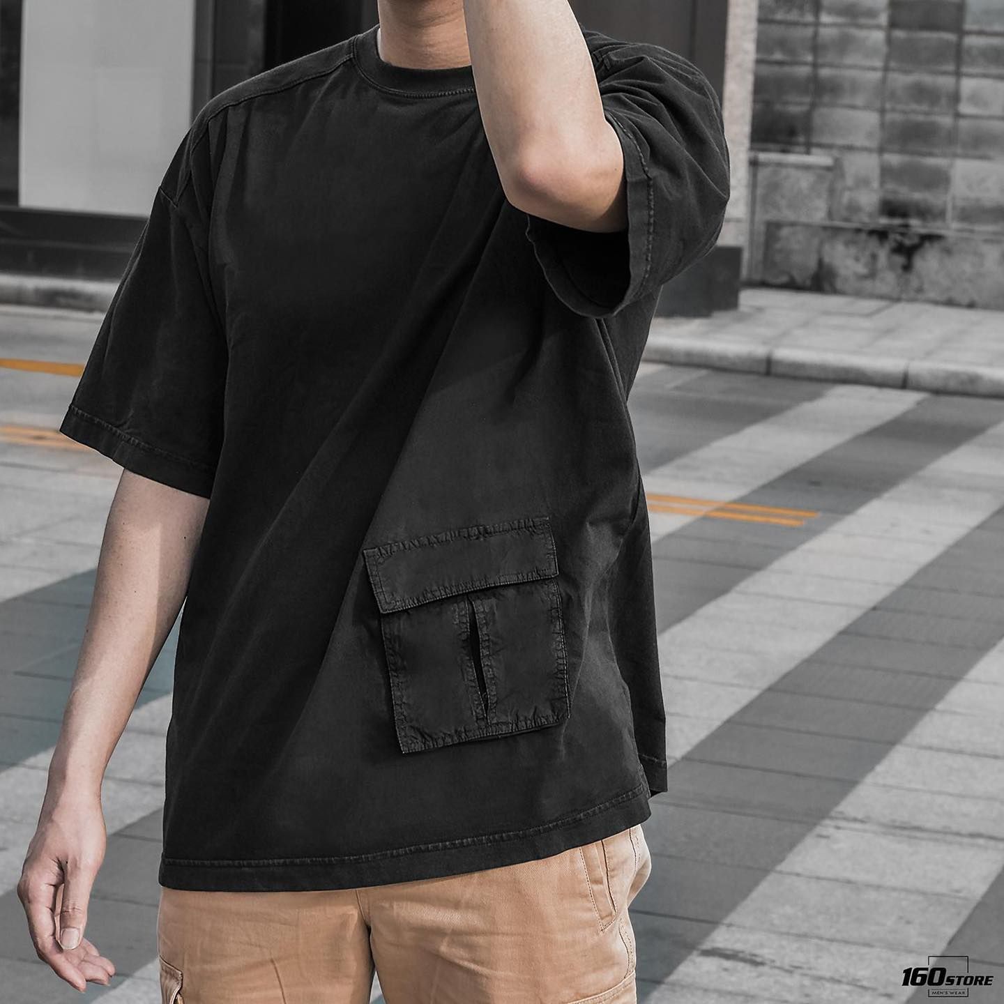 Áo thun Bershka wash w box bag