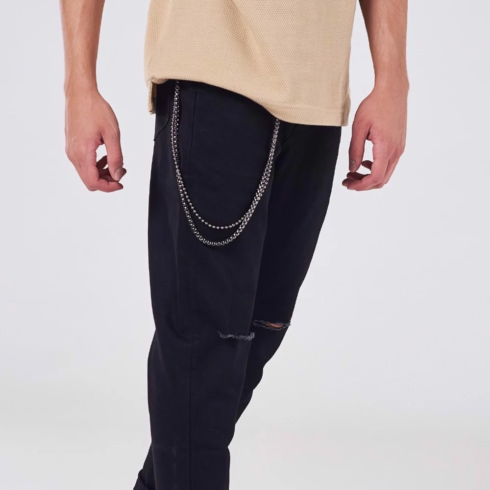 Quần Jean Icon Denim Skinny rách gối