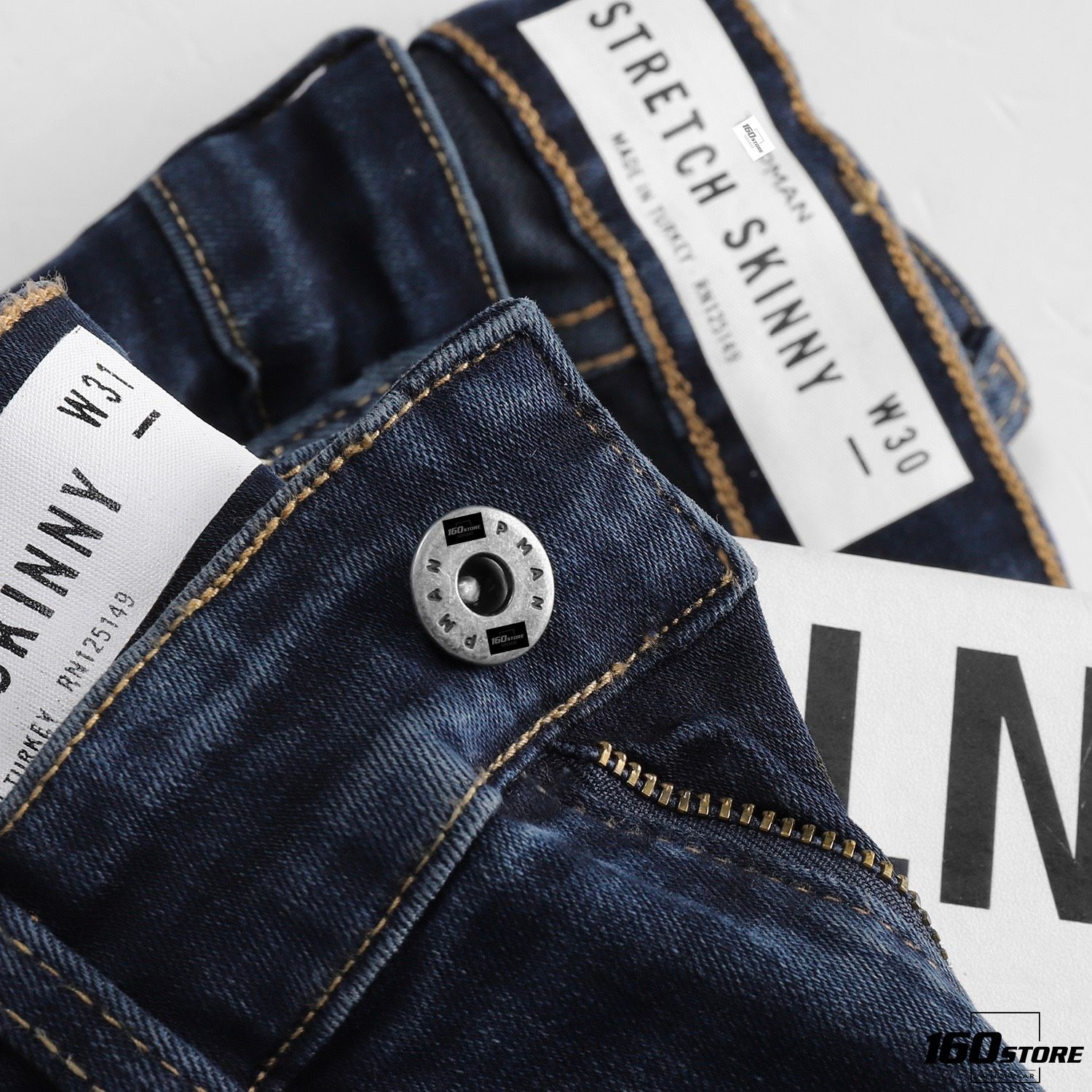 Quần jeans T.MAN dark blue skinny