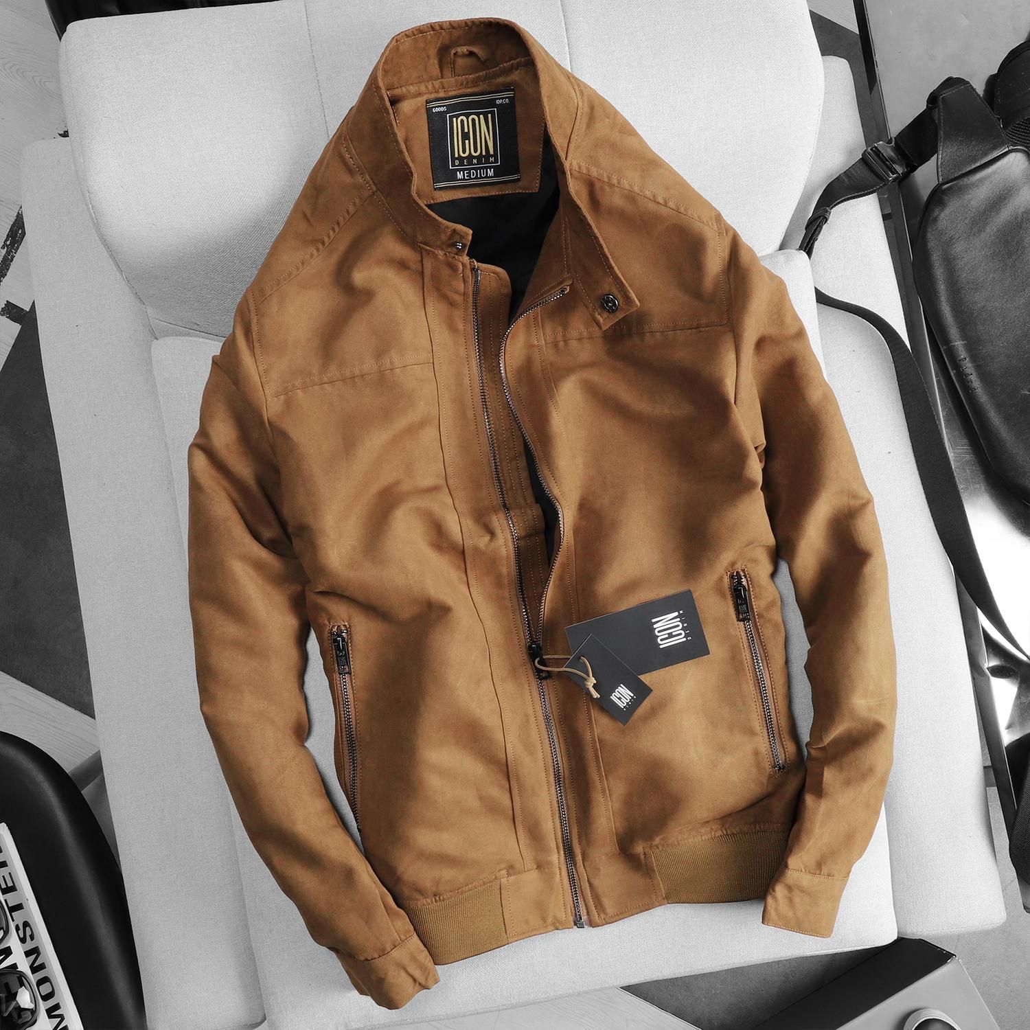 Áo khoác ICON DENIM da lộn