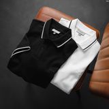 Áo Polo Nam ICONDENIM Striped Black White