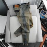 Quần Jean Nam ICONDENIM - Brown Faded With Ripped Detail