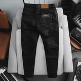 Quần Jean Nam ICONDENIM Black Smart-fit Waxed