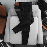 Quần Jean Nam ICONDENIM Black Smart-fit Waxed