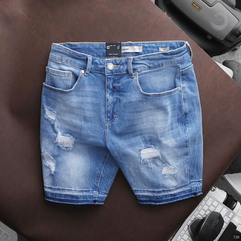 Quần Short Jean Nam ICONDENIM Form Slim W Detail