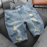 Quần Short Jean Nam ICONDENIM Wash Rách