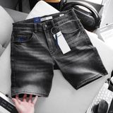 Quần Short Smart Jean Nam ICONDENIM Black Grey Smart Fit