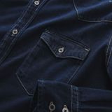 Áo Sơ Mi Nam Tay Dài ICONDENIM Indigo Darkblue