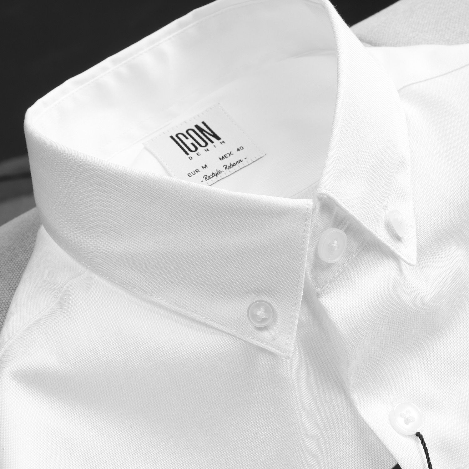 Áo sơmi ICON DENIM white (TN)