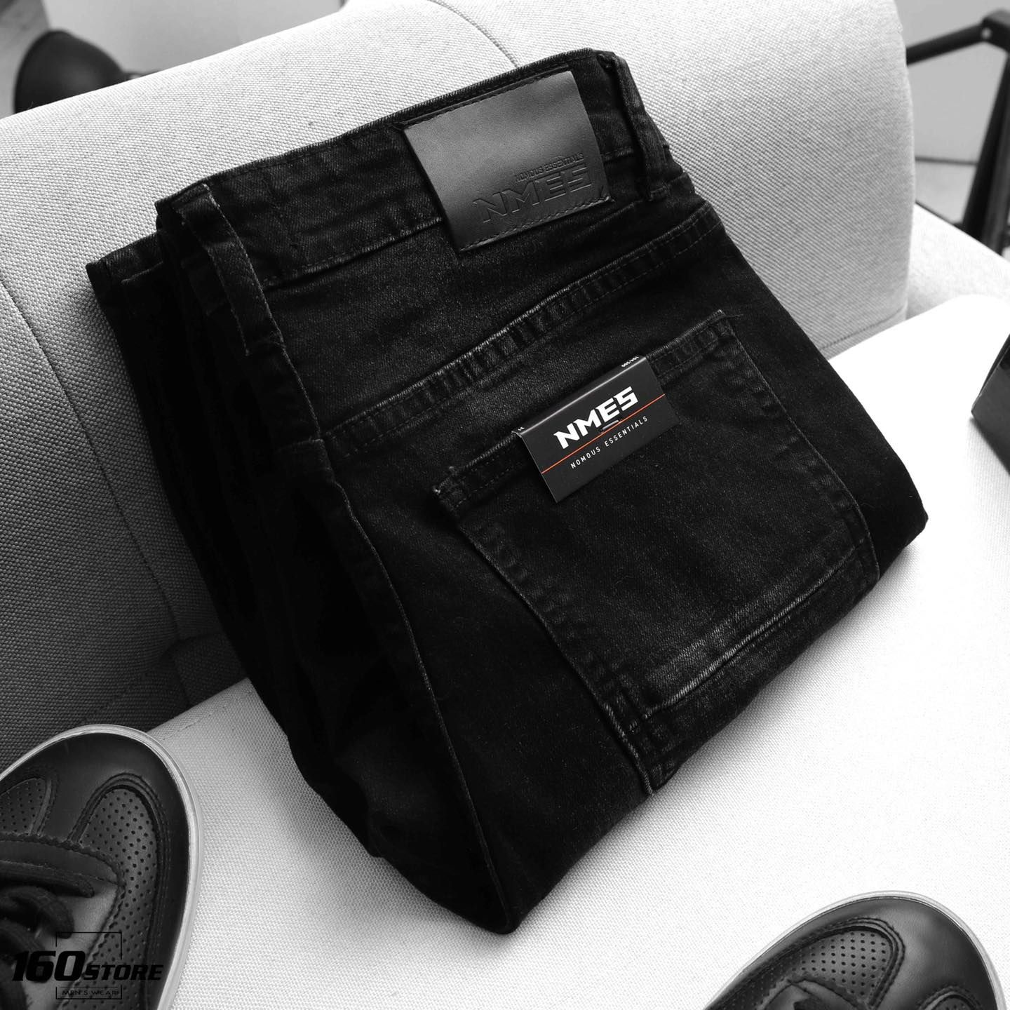 Quần jeans NOMOUS ESSENTIALS dark grey skinny